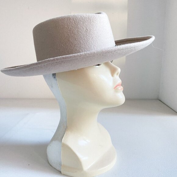 Vintage Missouri Largest Western Store Light Beige Wool Felt Hat S main image 7
